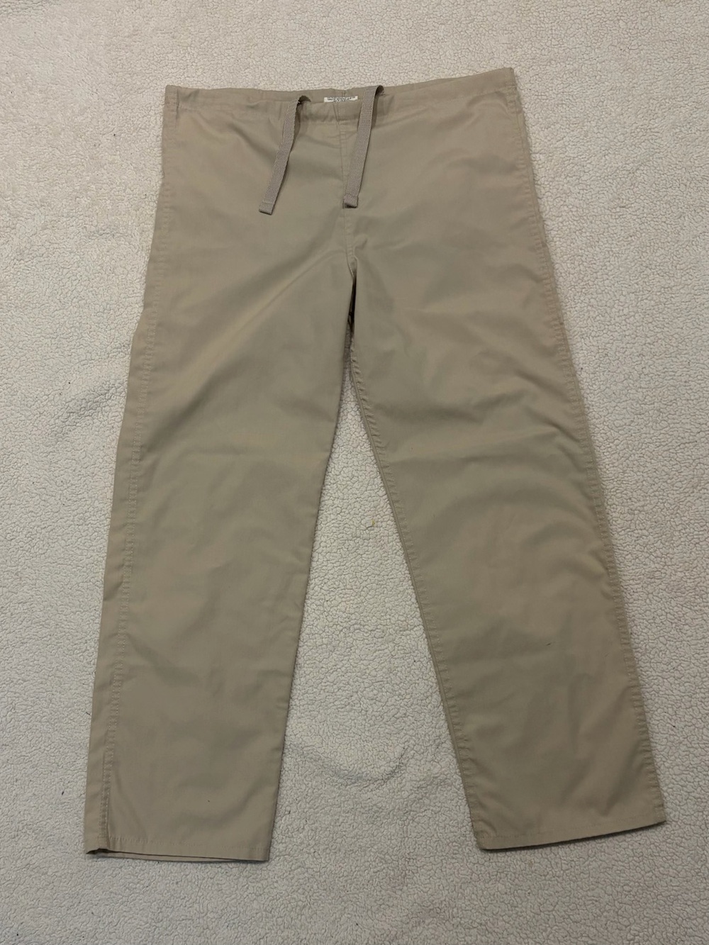 Landau Khaki / Tan Drawstring Scrub Pants (Women's X-Small Petite)